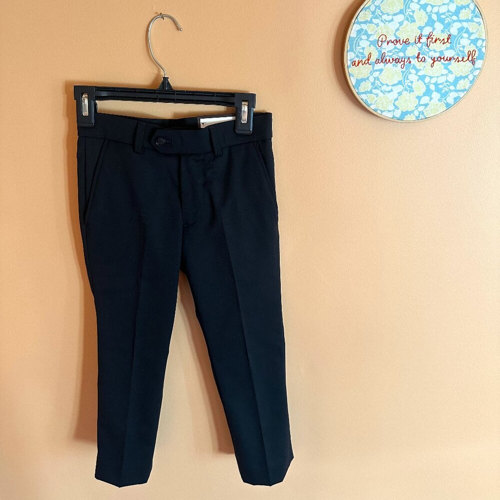 Michael Kors Little Boys Classic Fit Black Dress Pants (5T)